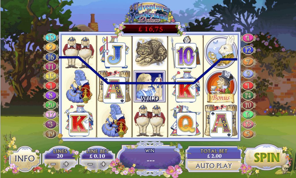 Adventures in Wonderland Slot-Boni