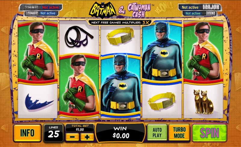 Spielmechanik des Batman & Catwoman Cash-Slots