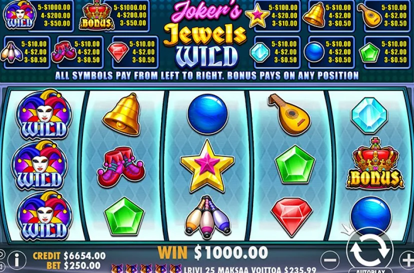 play jokers jewels wild